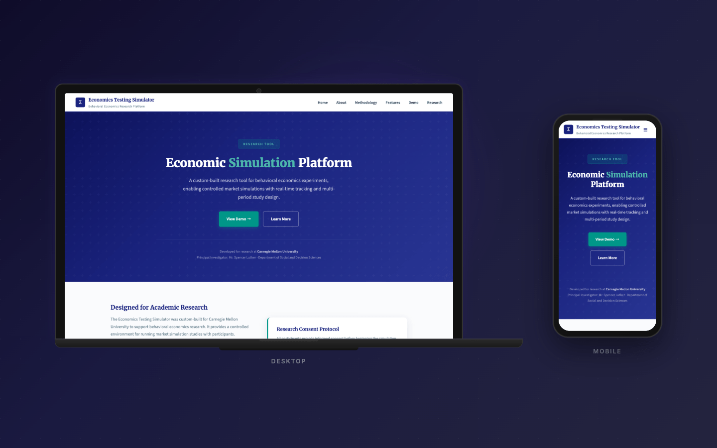 Economics Simulator showcase